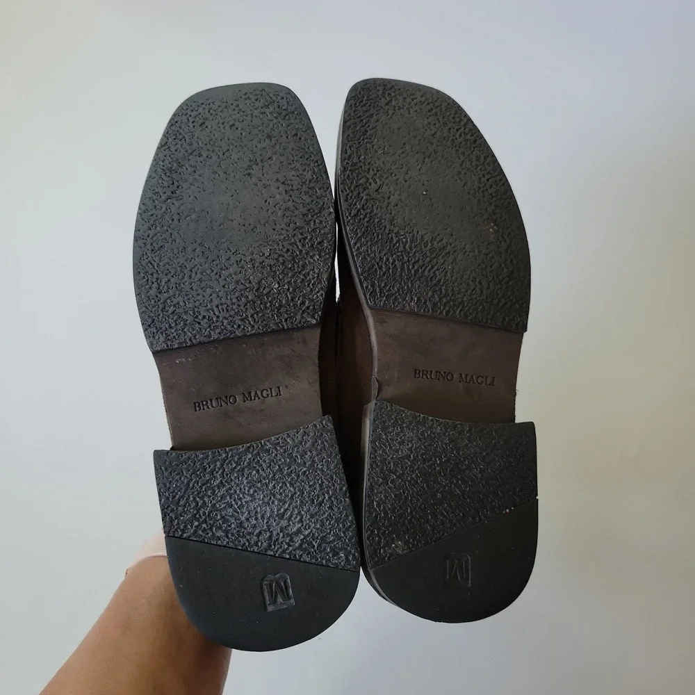 Bruno Magli features leather